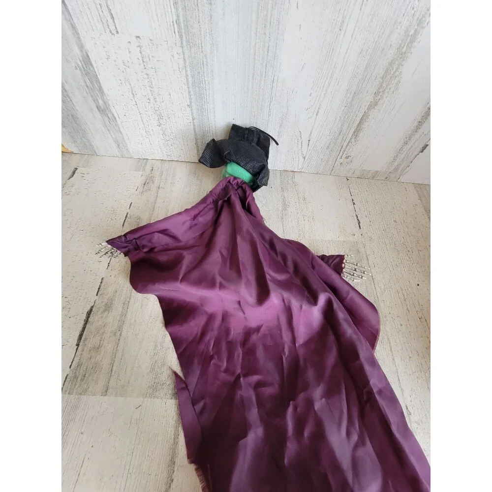 Mini hanging skeleton green face vintage Halloween‎ home decor prop